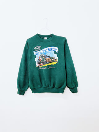 GOAT Vintage Santa's Express Train Holiday Sweatshirt    Sweatshirts  - Vintage, Y2K and Upcycled Apparel