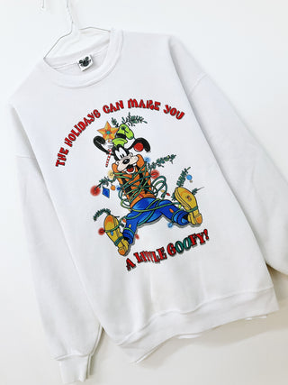 GOAT Vintage Goofy Holiday Sweatshirt    Sweatshirts  - Vintage, Y2K and Upcycled Apparel