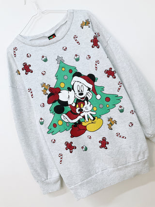 GOAT Vintage Mickey & Minnie Holiday Sweatshirt    Sweatshirts  - Vintage, Y2K and Upcycled Apparel