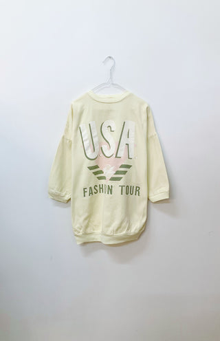 GOAT Vintage USA Fashion Tour Sweatshirt    Sweatshirts  - Vintage, Y2K and Upcycled Apparel
