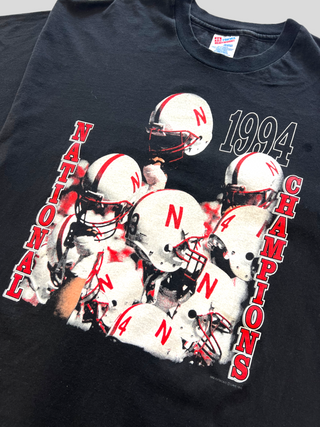 GOAT Vintage Nebraska 94' National Champions Tee    Tee  - Vintage, Y2K and Upcycled Apparel