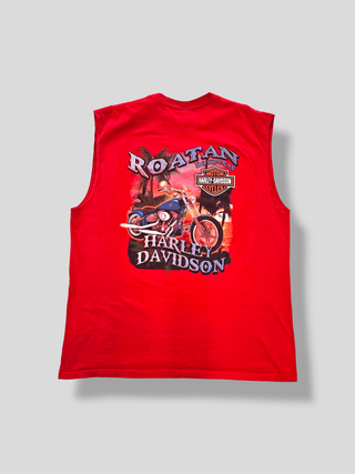 GOAT Vintage Roatan Harley Tank    Tee  - Vintage, Y2K and Upcycled Apparel