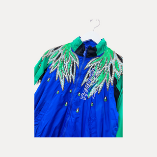 GOAT Vintage REwork Vintage REEBOK Flames Jacket    +Rework  - Vintage, Y2K and Upcycled Apparel